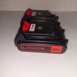 New Battery 20v for BLACK+
DECKER Lithium !!!
