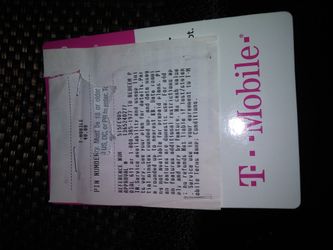 T Mobile Pre Paid Phone Card
