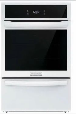 24” Frigidaire  gallery single electric wall oven with air fry  steam  bake and true convection