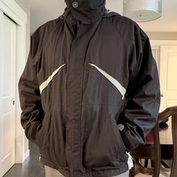 Alphanumeric snowboarding winter snow jacket