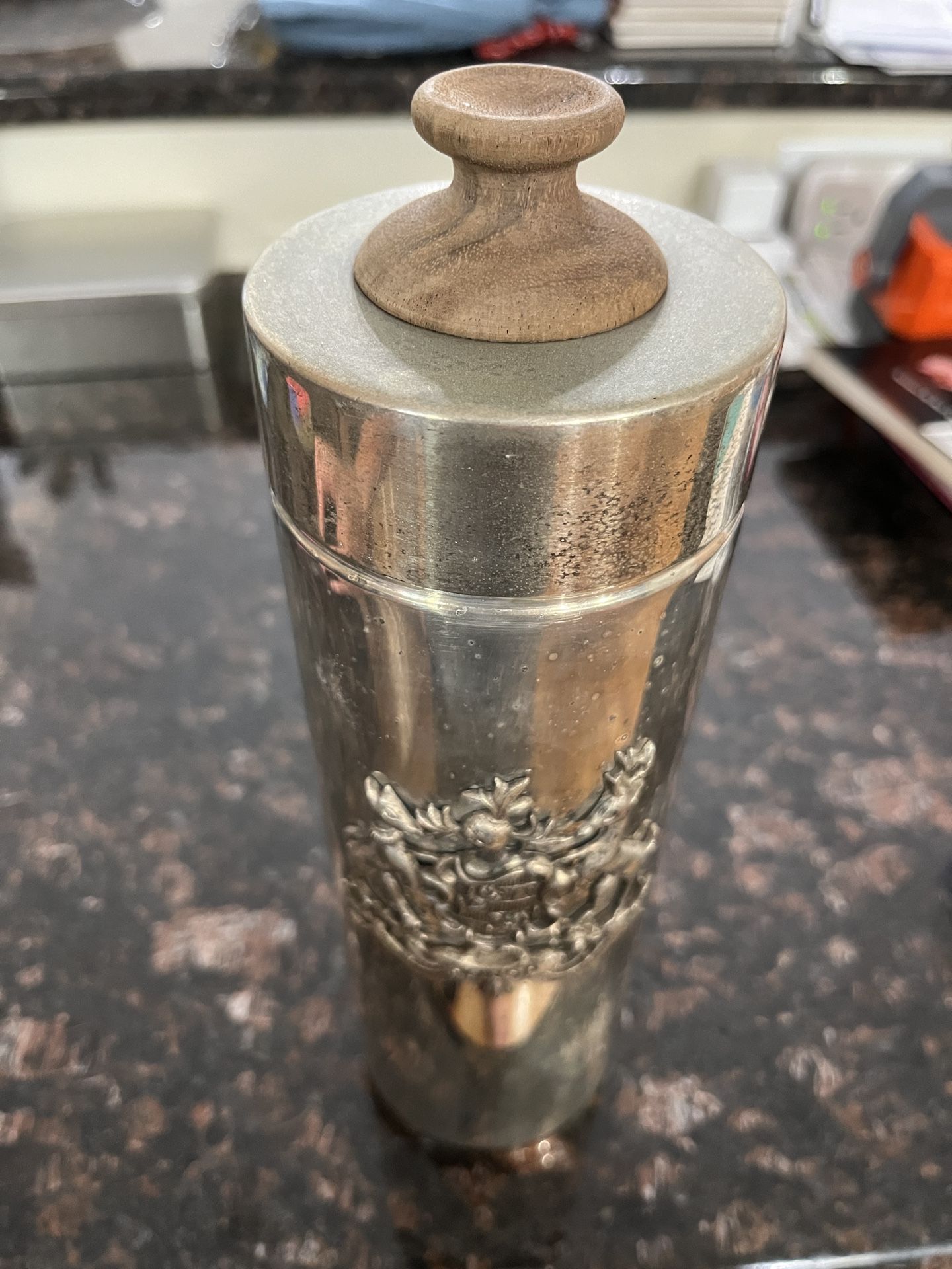 MCM Tommi Parzinger 1970s Hollywood Regency Italian Cocktail Shaker