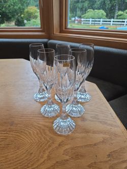 Set of 6 Baccarat Massena Champagne Flutes