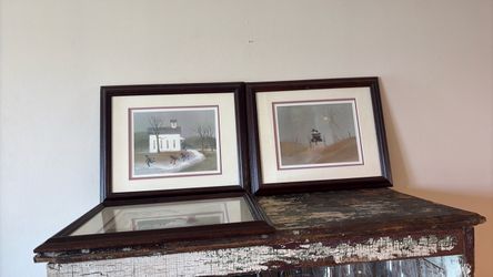 Set of 4 Roger Haas Amish watercolor set