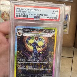 Umbreon EX #161 Pokemon Prismatic Evolutions PSA 9 FS/FT  