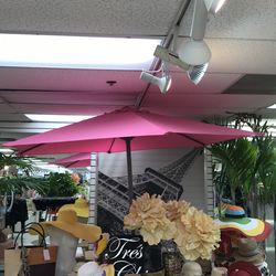 7.5 ft Pink Outdoor Umbrella without Base