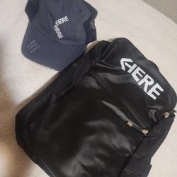 ***Backpack And Snap Back Hat By FIERE **