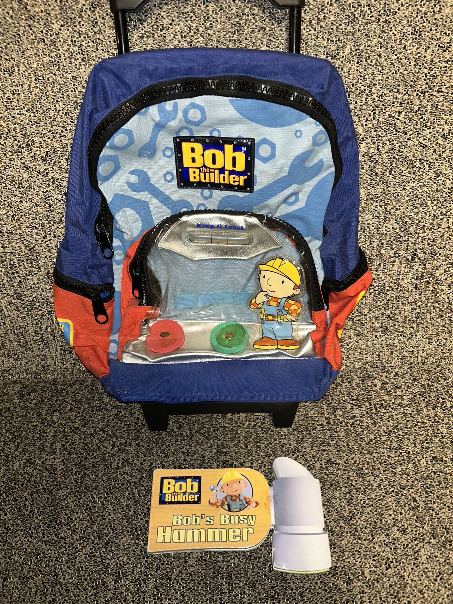 Bob The Builder Rolling Backpack & Book
