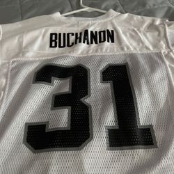 Phillip Buchanon Kids Large Raiders Jersey 