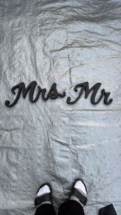 Wood Mr. And Mrs. Signs
