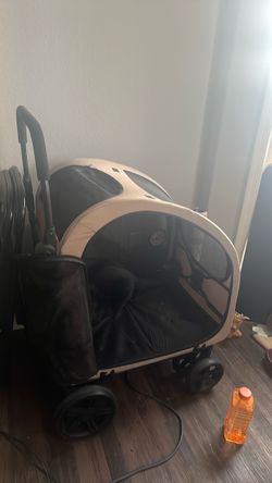 Pet Stroller with Mesh Enclosure