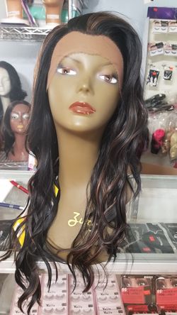Yvonne#F1B/30, Synthetic Lace Front & Heat Safe Wig.