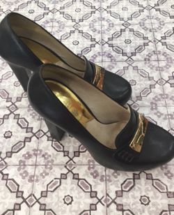 Michael Kors Tierlyn block heel loafers, wms sz 5