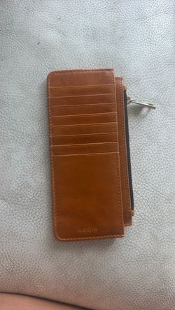 Lodis Tan Leather Card Holder Wallet