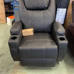 Recliner Chair, Rocking Chair with Massage and Heat, 360° Swivel Recliner Chairs for Adults, Rocker Manual Recliner with Remote Control and Cup Holder