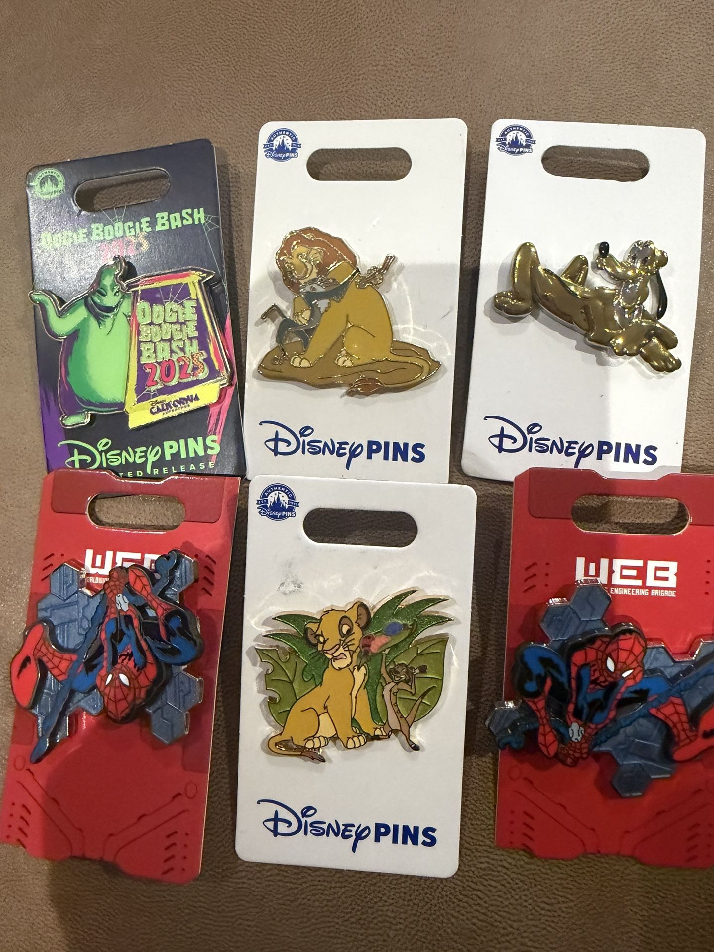 Disney Pins 15.00 Each