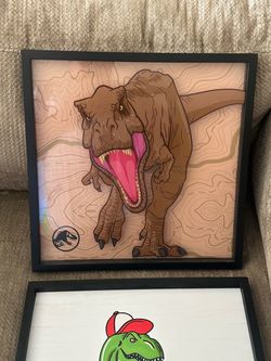 Dinosaur pictures with frame