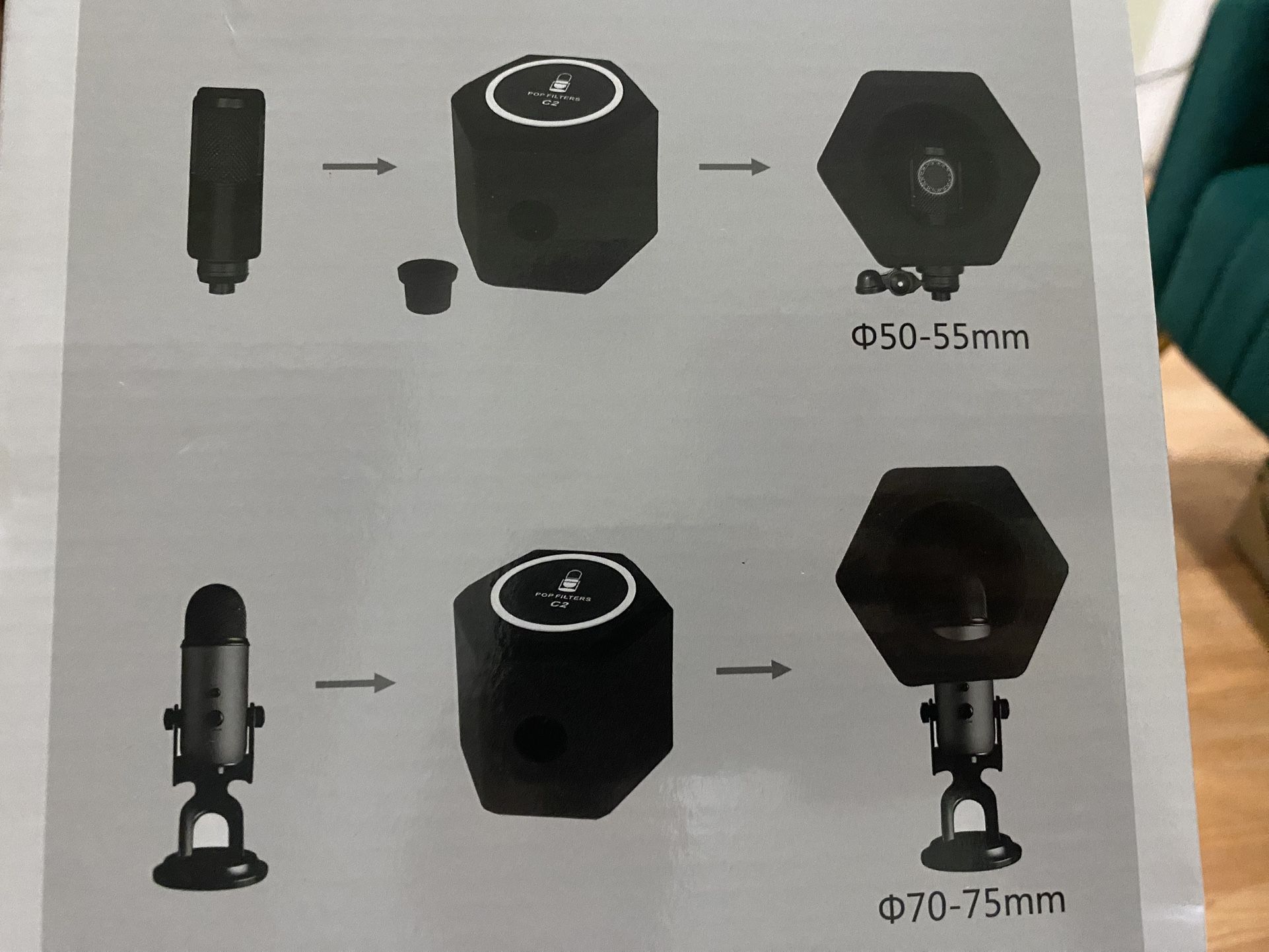 Simple Studio Microphone Screen – Pop Filter C2 (New)