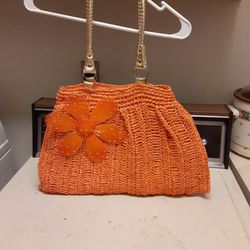 Nwots Women's Large Orange Summer Bag