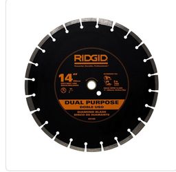 14" Ridgid duel purpose diamond blade