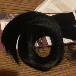 20” jet black tape in human hair extensions