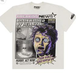Hellstar Breaking News T-Shirt 'White'