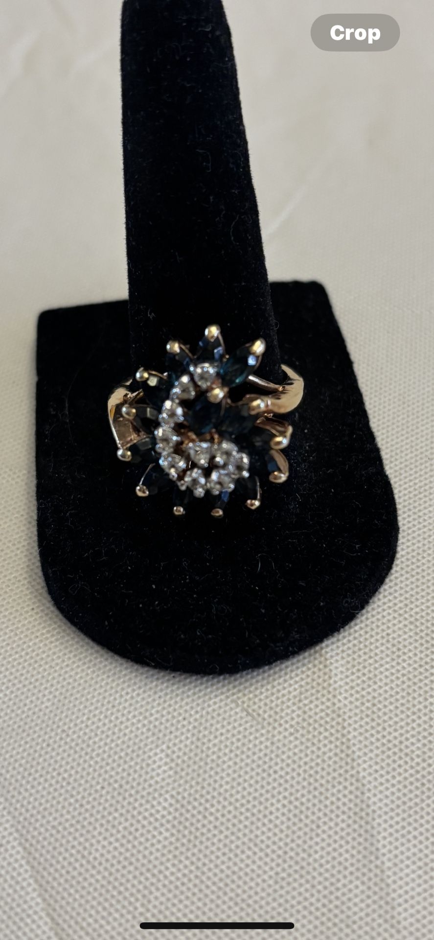 Vintage Sapphire Cocktail Ring 