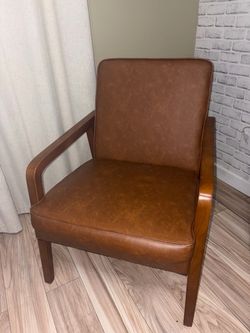 Faux Leather Armchair