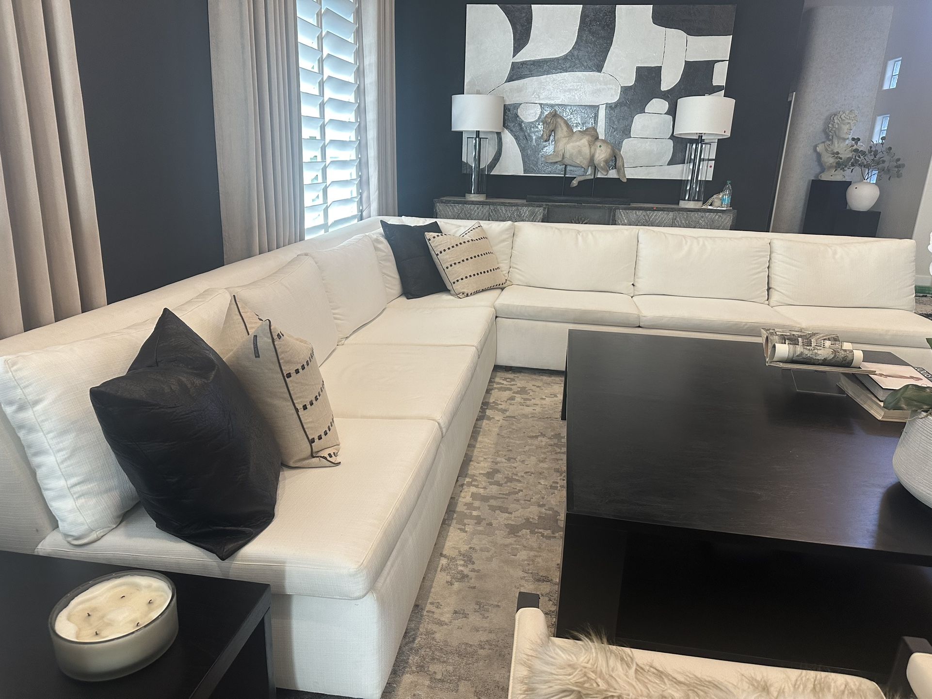 White Sectional