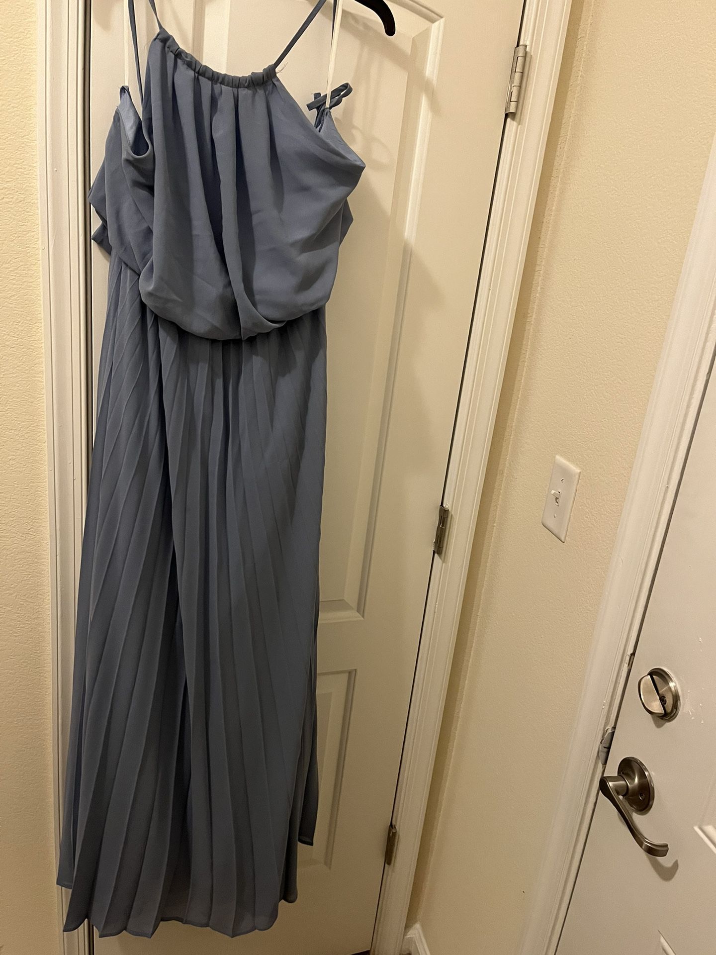 Chiffon Long  Periwinkle Dress