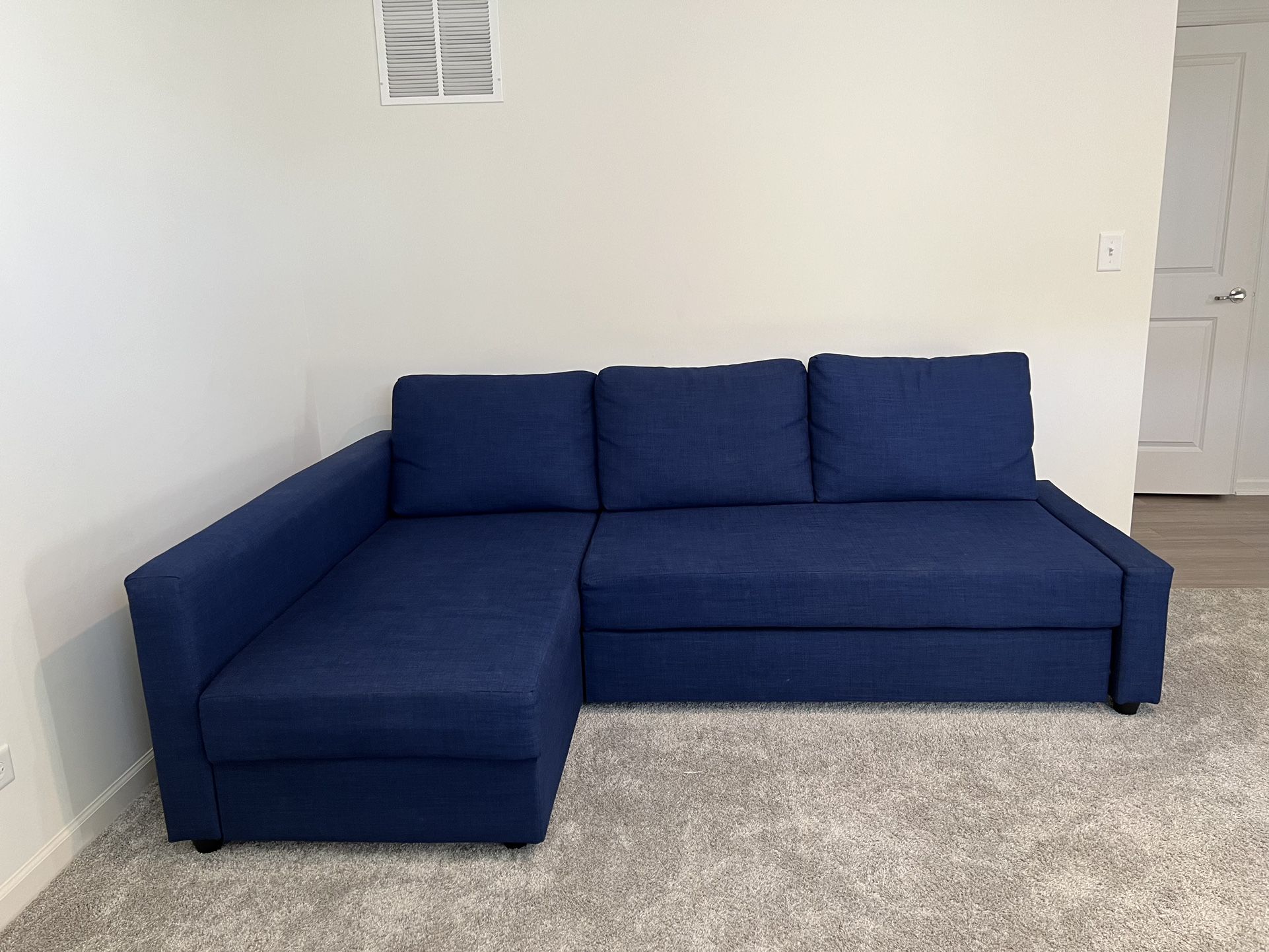 Couch - Sleeper Sectional, 3 Seat With Storage