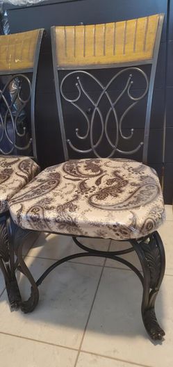Iron Cast Chairs (4)