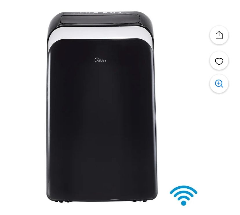 Midea 13,500 BTU ASHRAE 10,300 BTU SACC 115V Smart Portable AC