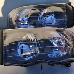 02-05 Dodge Ram Headlights Luces Micas Calaveras Faros Faroles Focos 