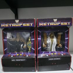 Wwe Wwf Retrofest Figures Mib Iron Sheik Mr Perfect