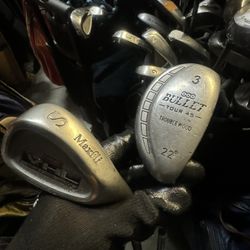 Sand Wedge And 3 Hybrid Wood 