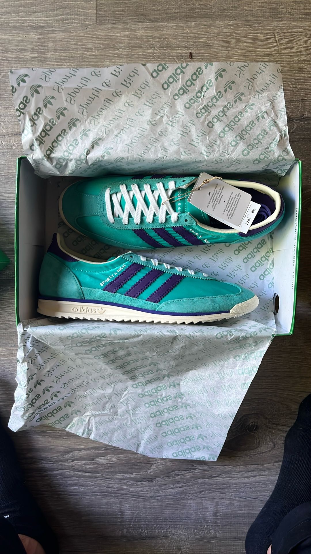 Adidas SL72 Sporty & Rich Mint Rush - Size 10 M / Size 11 W