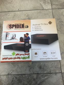 SPIDER TV BOX ARABIC AND ENGLISH