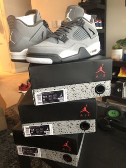 Jordan cool grey 4 size 10.5 DS Nike air og