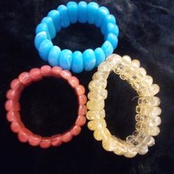 Lot Of 3 Vintage Bakelite Bracelets