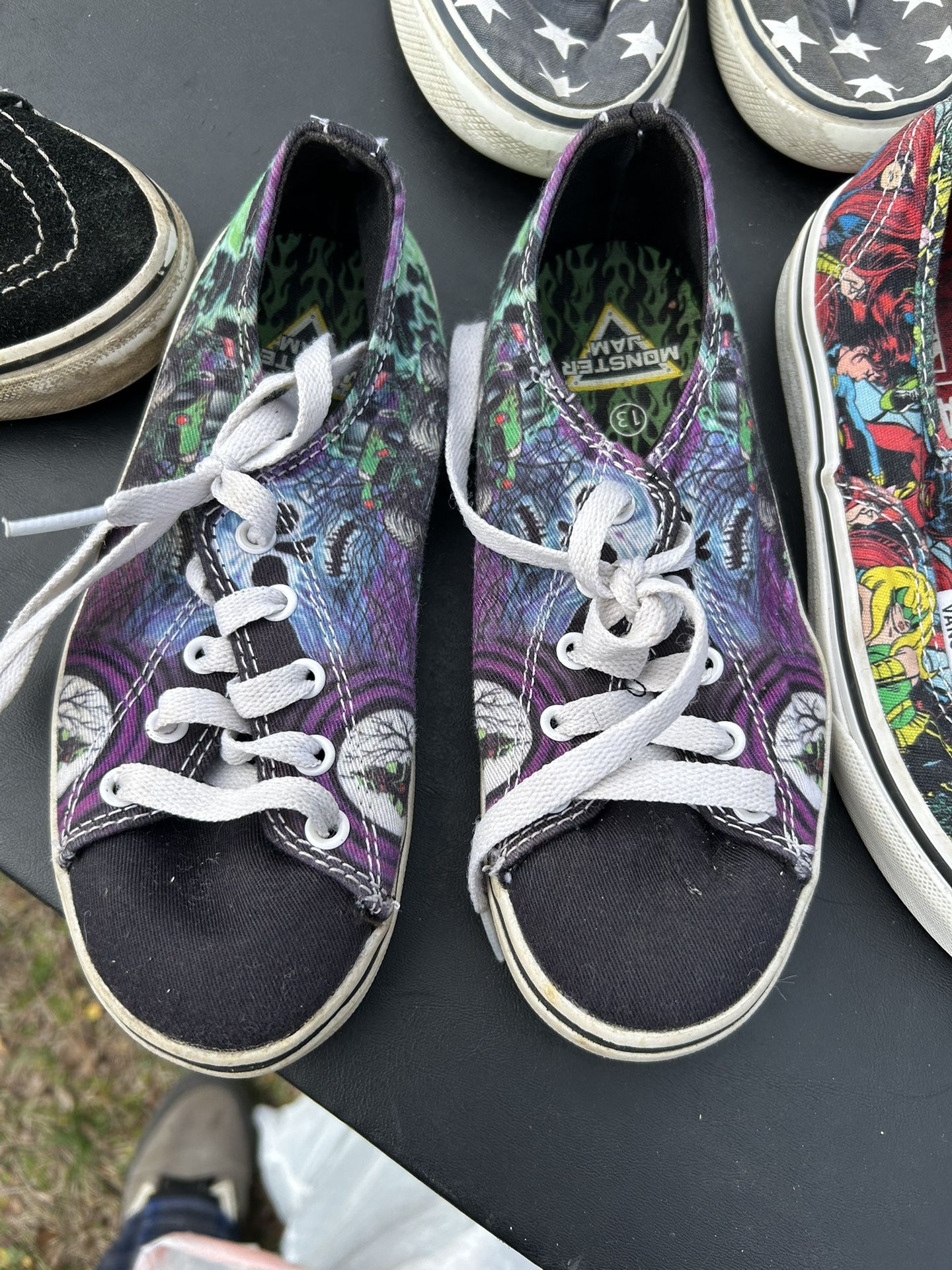 Boys Shoes Monster Jam And Marvel Super Hero Vans