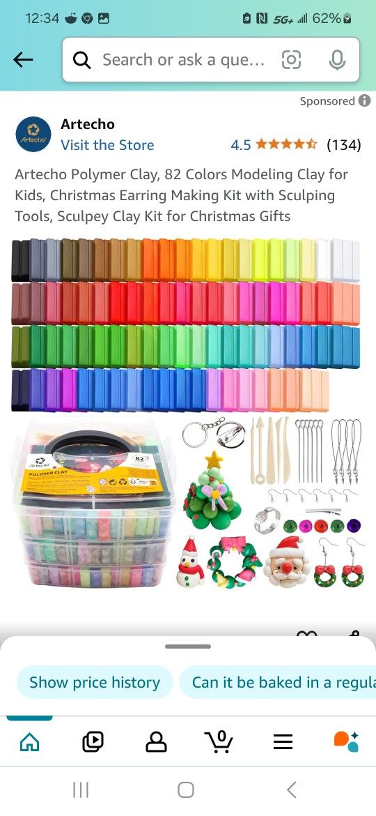 Artecho Polymer Clay 82 Colors (20g Of Clay)