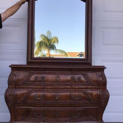 Large Bombay Chest And Mirror