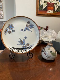 Vintage Ken Edward’s El Palomar Pottery Plates and Vase