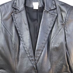 Cach’e Leather Jacket Size 2  Women  $45
