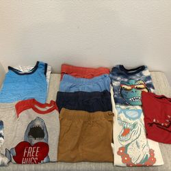 Boys Size 7 Medium shorts & Tops Lot sharks dinosaurs- Simi valley