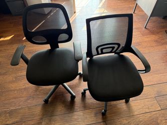 Black Office Chair Net Mesh Cushioned Chairs Adjustable Office Chairs Fully Working Operational