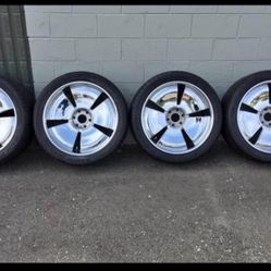 23" CHEVY SILVERADO SUBURBAN TAHOE GMC SIERRA YUKON RIMS WHEELS TIRES SET WE FINANCE CHROME 