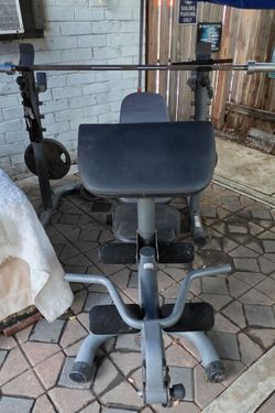 Weight bench and weights