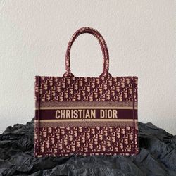 Dior Oblique Book Tote Large Burgundy Best Price Nationwide