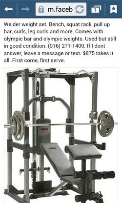 Weider c650 squat rack sale
